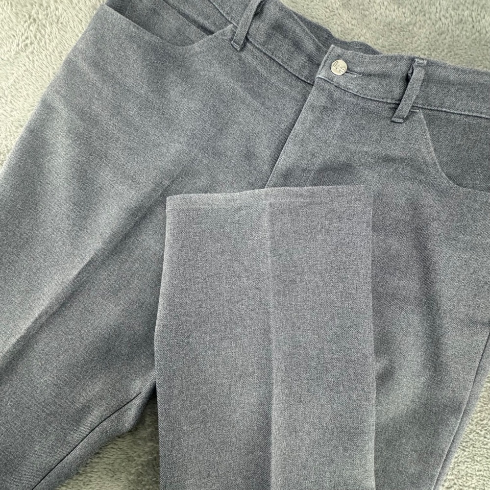 Lee Prest‎ Trousers Mens 38x30 Gray Excellent Vintage Polyester Made in USA